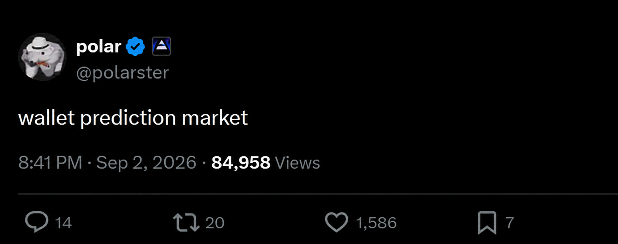 WALLET PREDICTION MARKET — screenshot